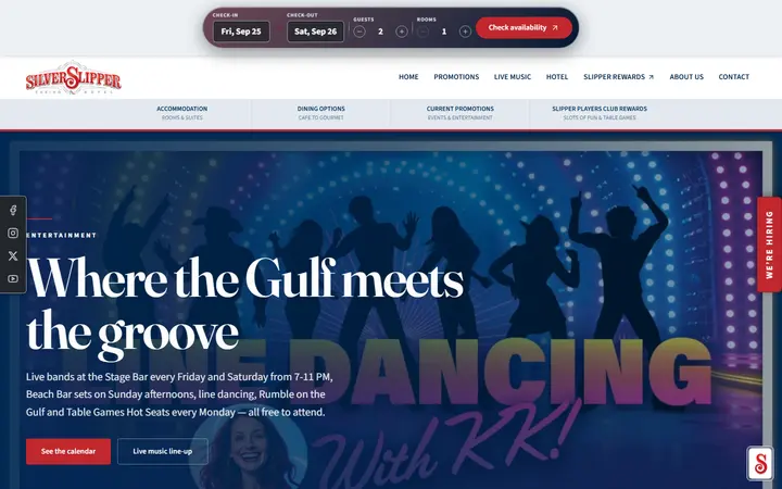 Entertainment & Live Music | Silver Slipper Casino & Hotel