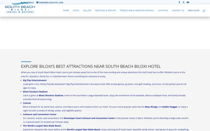 Things to Do in Biloxi | Attractions | South Beach Biloxi Hotel
