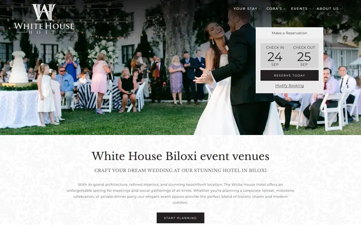 Wedding venues Biloxi MS | White House Biloxi