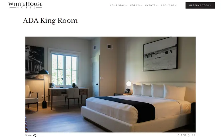ADA King Room | The White House Hotel
