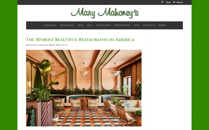 /the-50-most-beautiful-restaurants-in-america — Mary Mahoney's | Old French House