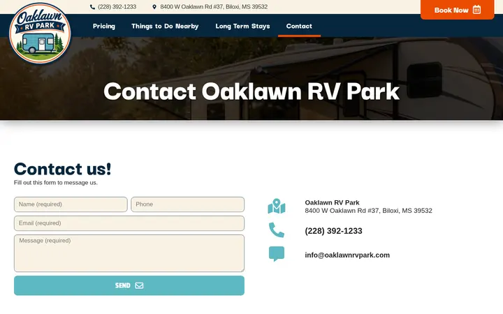 /contact — Oaklawn RV Park