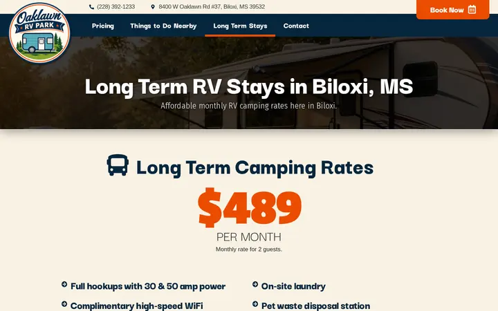 /long-term-stays — Oaklawn RV Park