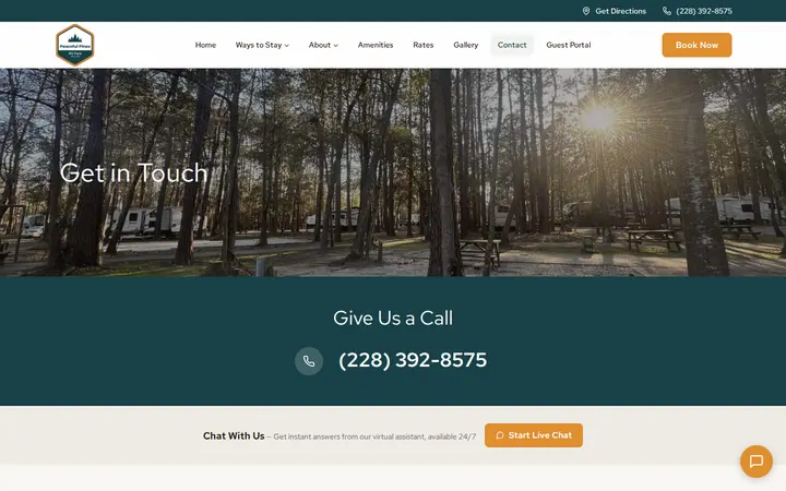 /contact — Peaceful Pines RV Park