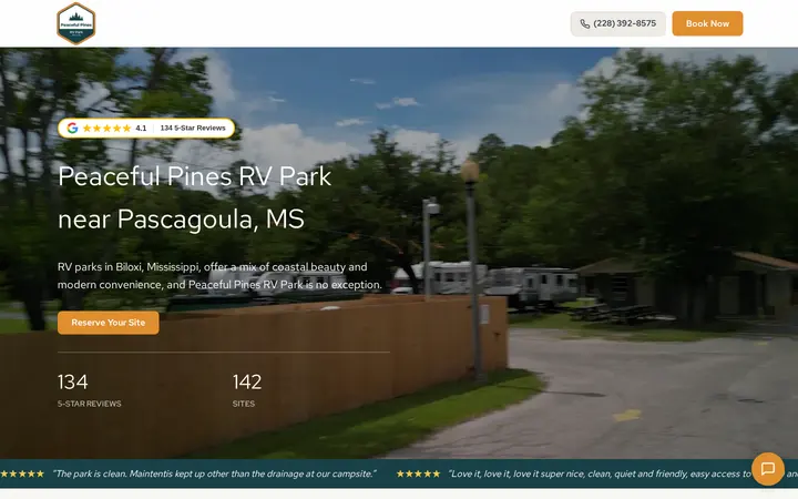 /lp/rv-parks-pascagoula-ms — Peaceful Pines RV Park