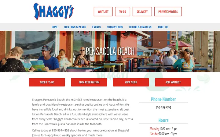 /locations/pensacola-beach — Shaggy's Biloxi Beach