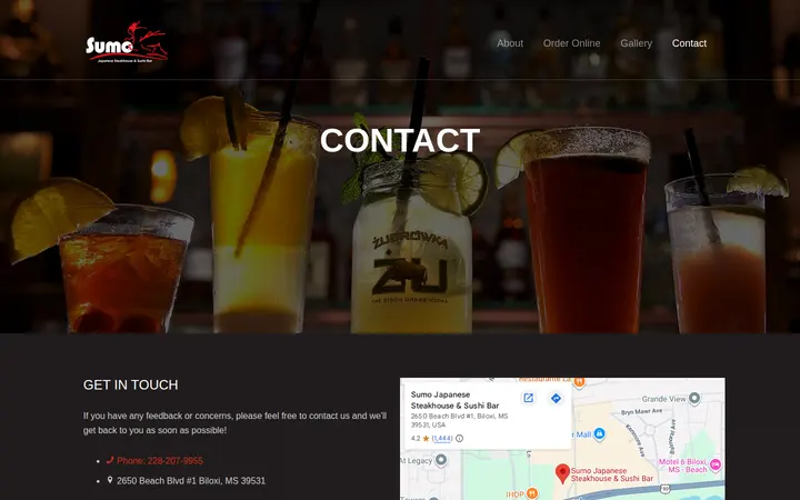 /contact.html — Sumo Japanese Steakhouse & Sushi Bar