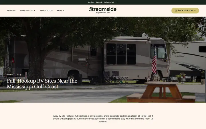/bayberry-rv-park-gulfport-ms/ways-to-stay — Bayberry RV Park