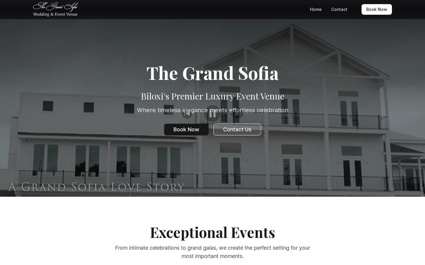 Viewport capture of The Grand Sofia official website