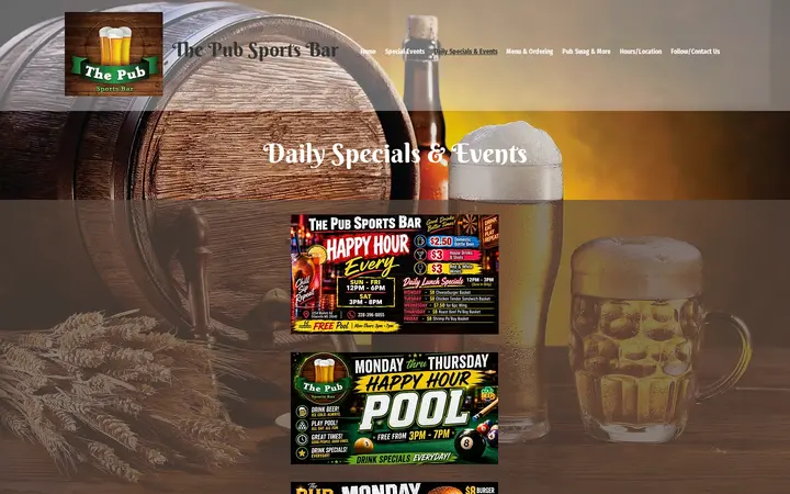 /daily-specials-and-events — The Pub Sports Bar