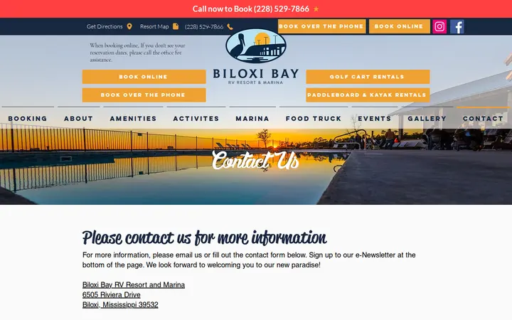 /contact — Biloxi Bay RV Resort & Marina