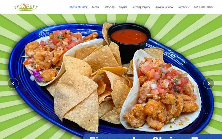 Website of The Reef
