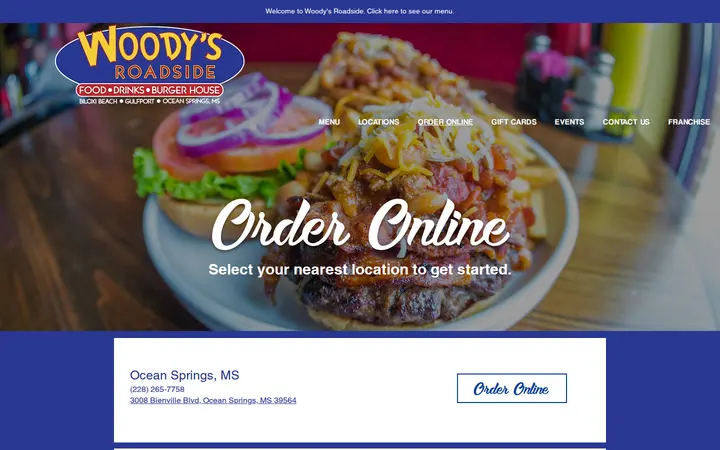 /order-online — Woody’s Roadside Biloxi