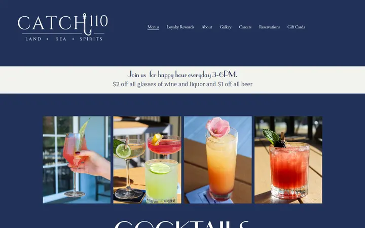 /drinkmenu — Catch 110