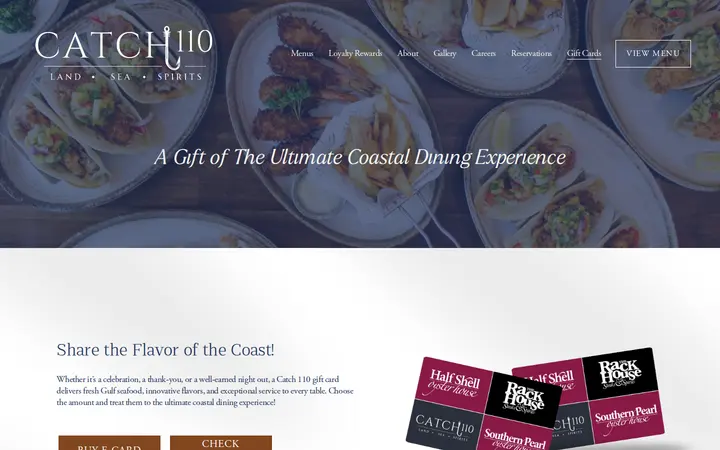 /giftcards — Catch 110