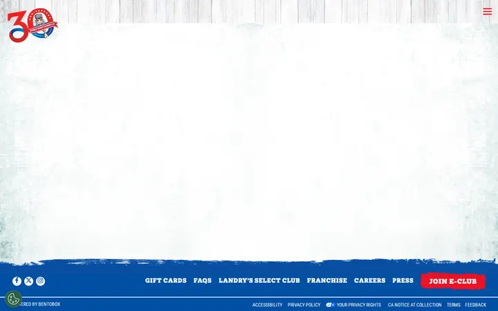 Website of Bubba Gump Shrimp Co.