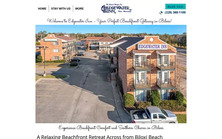 Website of Edgewater Inn
