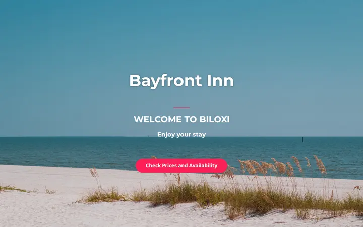 Website of Bayfront Inn