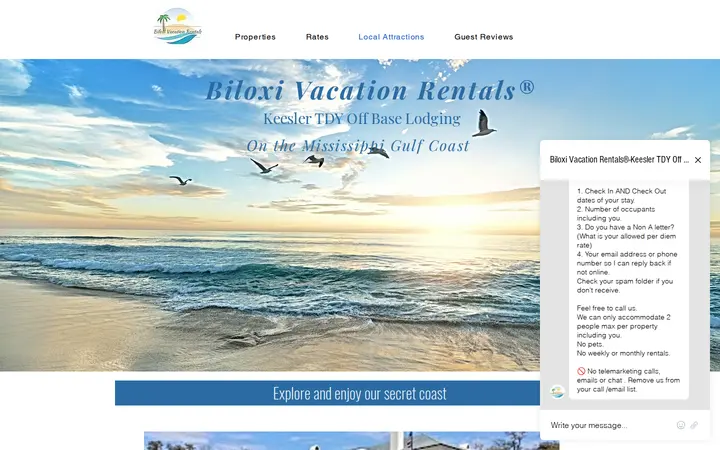 /localattractions — Biloxi Vacation Rentals ® - Keesler TDY Off Base Lodging