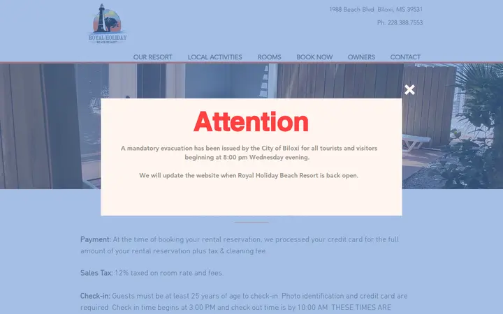 /reservation-policy — Royal Holiday Beach Resort