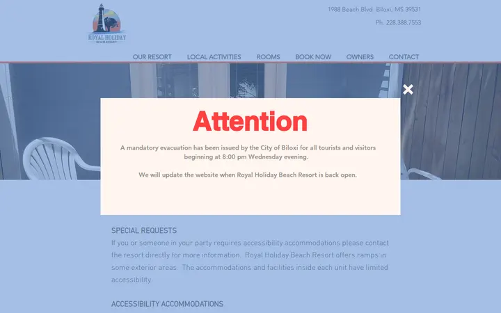 /special-requests-and-accessibility — Royal Holiday Beach Resort