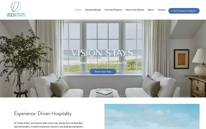 Website of Vision Stays
