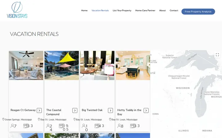 /vacationrentals — Vision Stays