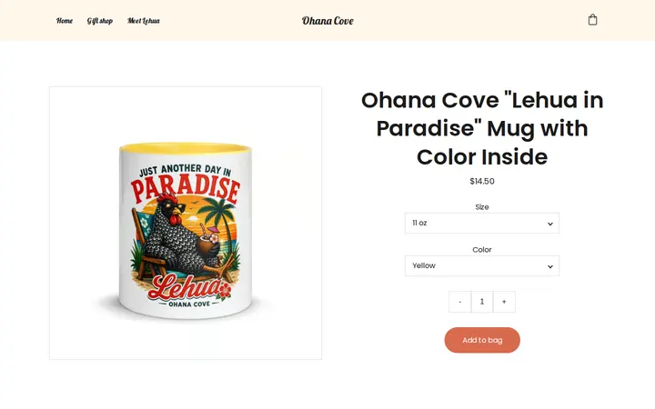 /ohana-cove-lehua-in-paradise-mug-with-color-inside — Ohana Cove