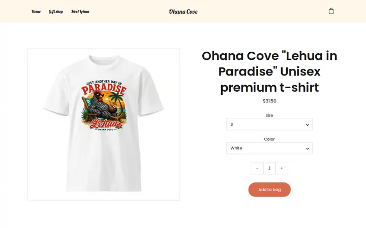 /ohana-cove-lehua-in-paradise-unisex-premium-t-shirt — Ohana Cove