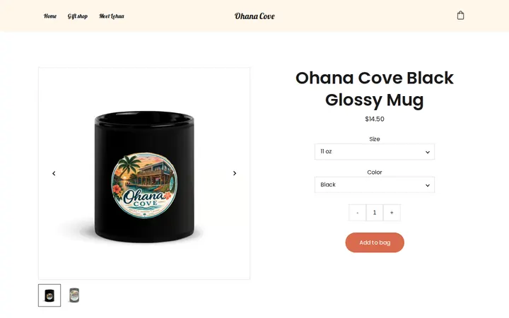 /ohana-cove-black-glossy-mug — Ohana Cove