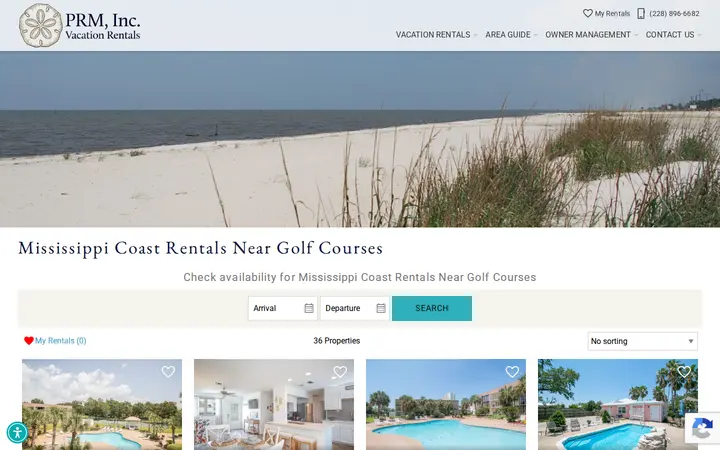 /mississippi-coast-rentals-near-golf-courses — PRM, Inc. Vacation Rentals