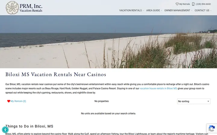 /gulf-coast-vacation-rentals-near-casinos — PRM, Inc. Vacation Rentals