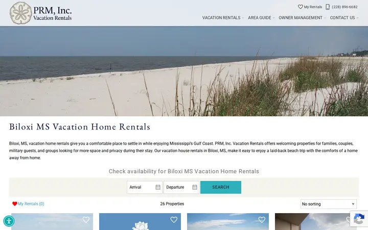 /mississippi-coast-beach-homes — PRM, Inc. Vacation Rentals