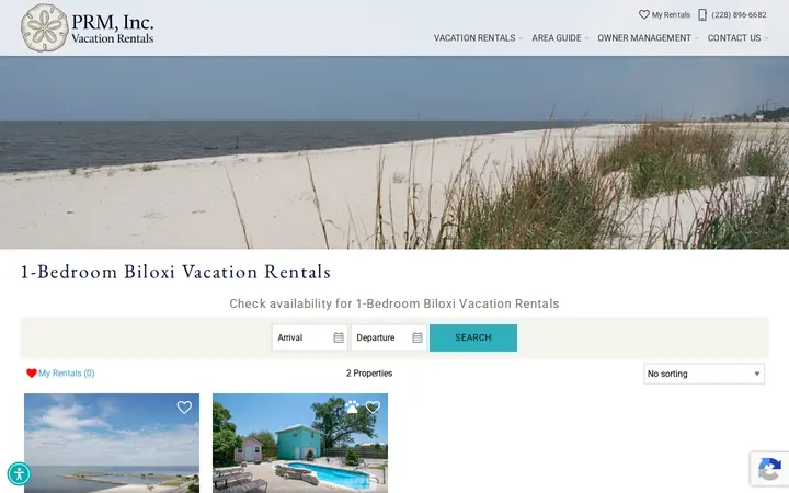 /1-bedroom-biloxi-vacation-rentals — PRM, Inc. Vacation Rentals