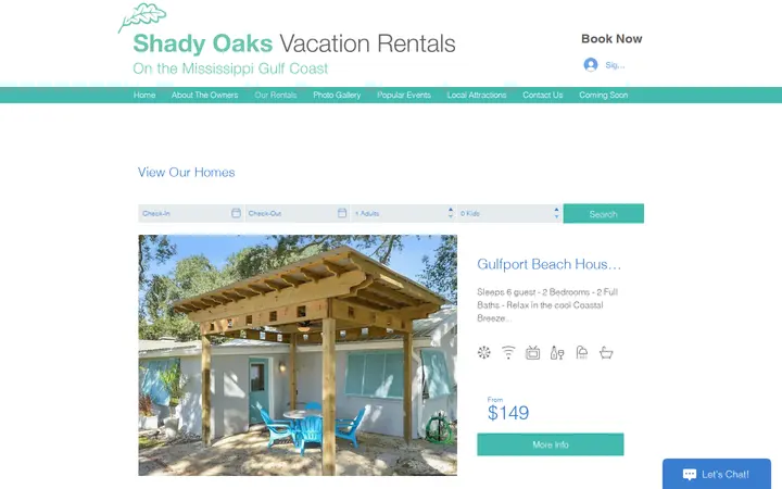 /our-rentals — Shady Oaks Vacation Rentals