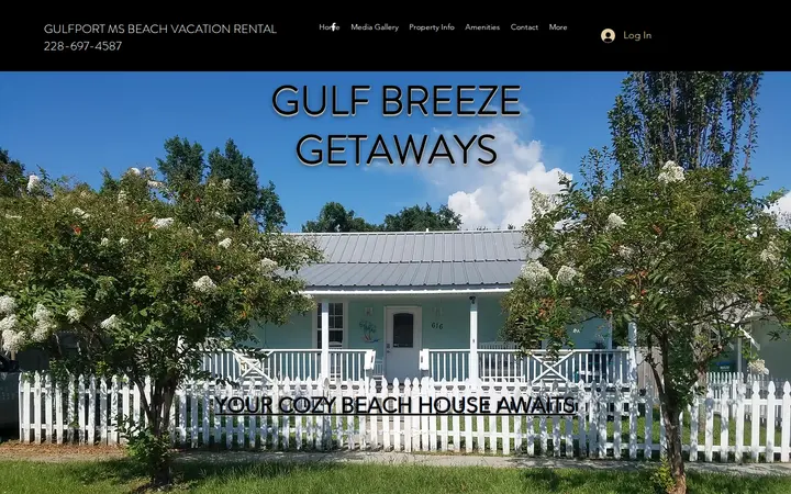 Website of Gulf Breeze Getaways II