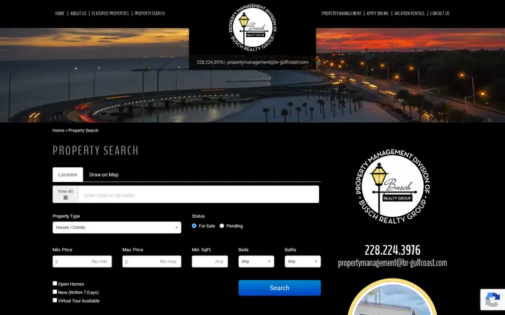 /property-search — Property Management Division of Busch Realty Group