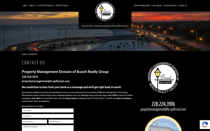 /contact-us — Property Management Division of Busch Realty Group