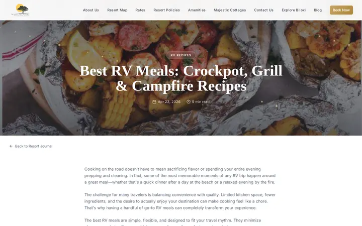 /blog/best-rv-meals — Majestic Oaks RV Resort