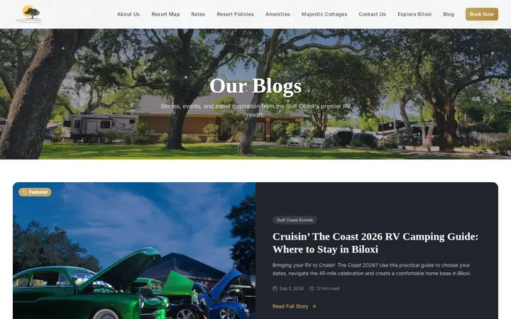 /blog — Majestic Oaks RV Resort