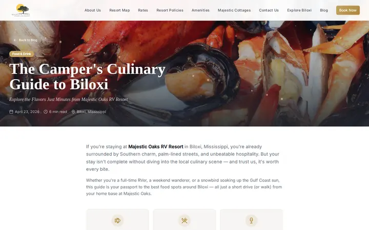 /blog/culinary-guide-biloxi — Majestic Oaks RV Resort