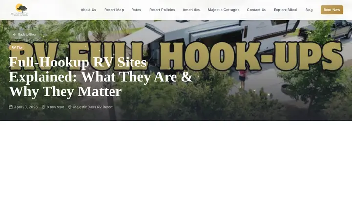/blog/full-hookup-rv-sites — Majestic Oaks RV Resort