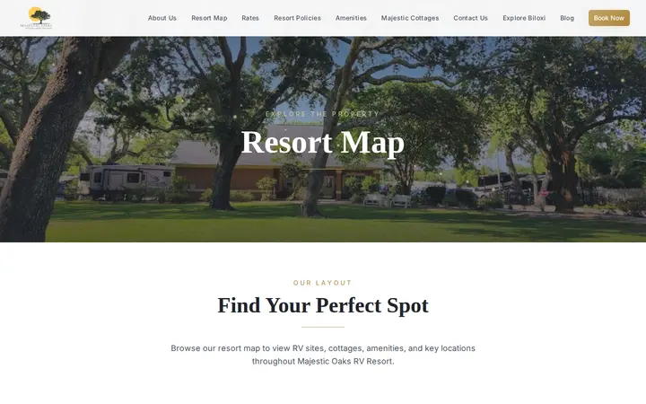 /resort-map — Majestic Oaks RV Resort