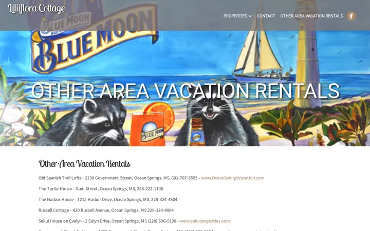 /OceanSpringsVacation/OtherAreaVacationRentals/contentpage.html — Liliiflora Cottage Vacation Rental
