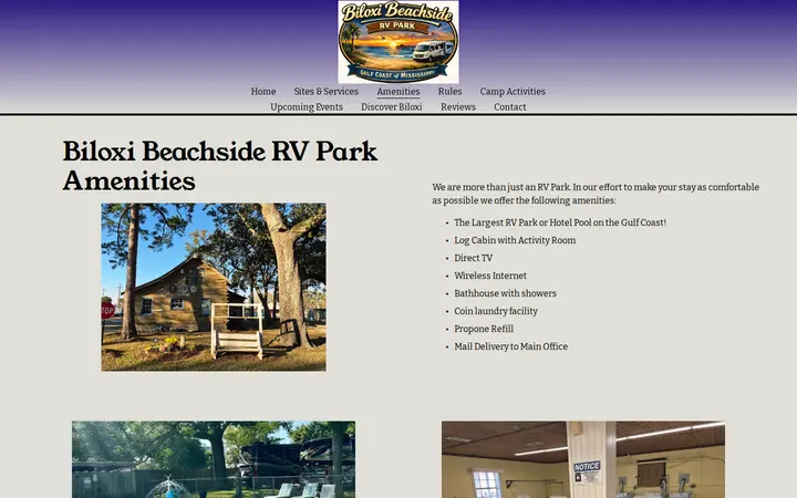 /amenities — Biloxi Beachside RV Park