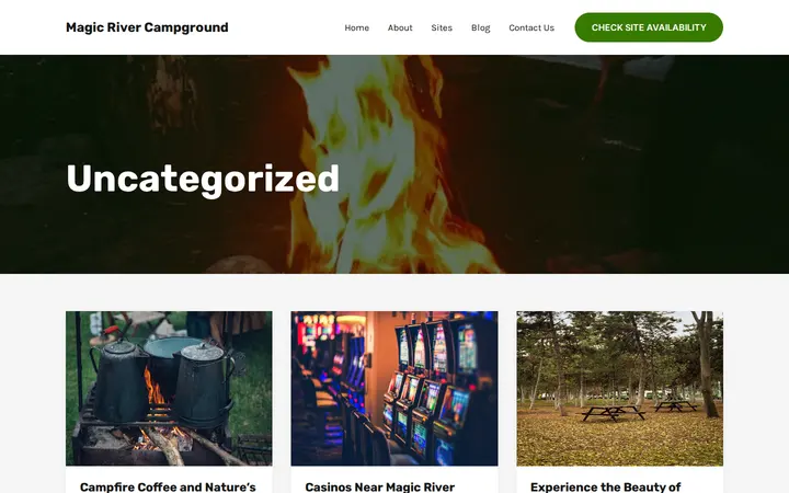 /category/uncategorized — Magic River Campground