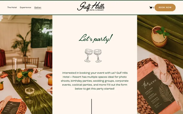 /bookevent — Gulf Hills Hotel & Resort
