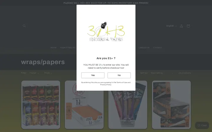 /collections/wraps-papers — 3OH3 Smokes & Vapes