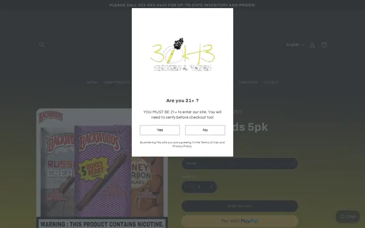 /products/backwoods-5pk — 3OH3 Smokes & Vapes