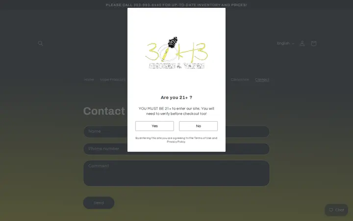 /pages/contact — 3OH3 Smokes & Vapes